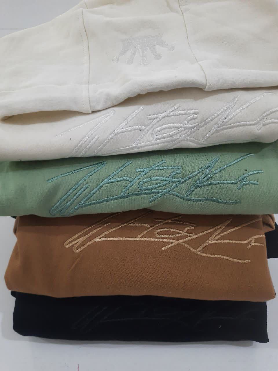 هودی اسپرت گلدوزی دونخ پنبه خارخورده گِرَم بالا